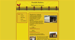 Desktop Screenshot of portableshelters.biz
